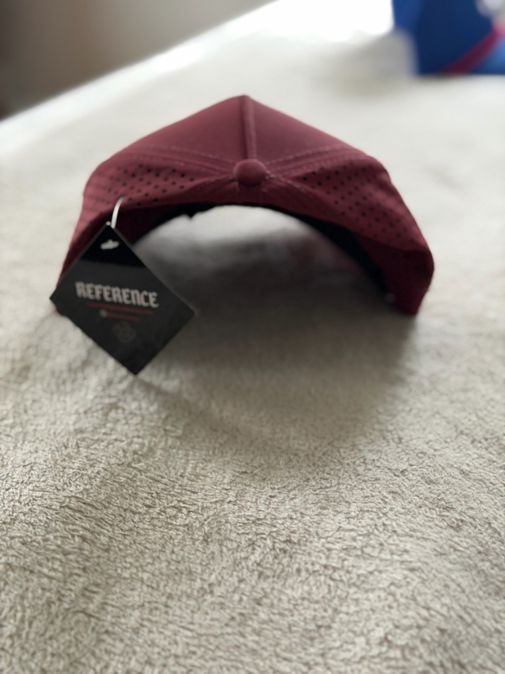Men's Maroon Performance Baseball Cap - Picture 2 of 6
